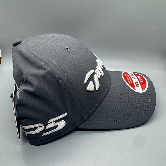 TaylorMade Radar Hat Grey Adjustable - Golf Baseball Hat - Picture 6 of 10